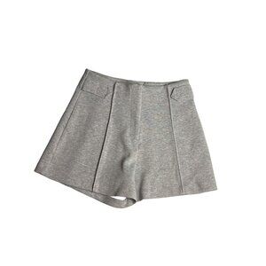 forever 21 small gray sweat pleated front casual chic short contemporary Dd554